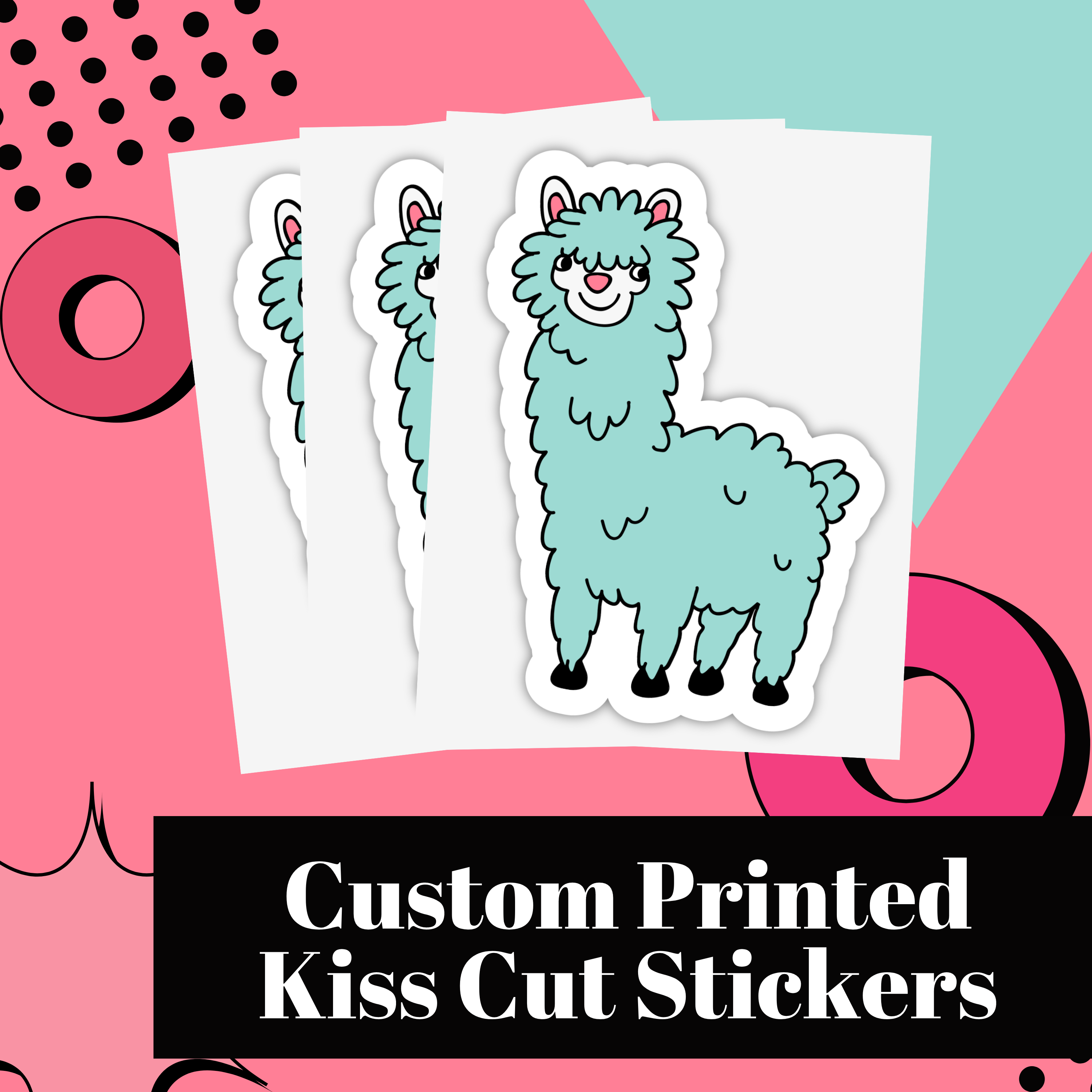 Custom Kiss-cut Vinyl Decals Make Your Own Stickers Custom Stickers  Branding Stickers Logo Stickers Event Stickers 