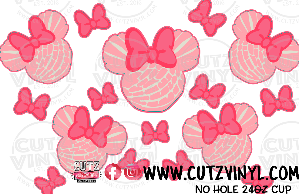 Pink Conchas Cup Wrap – Cutz Vinyl and Craft Supplies