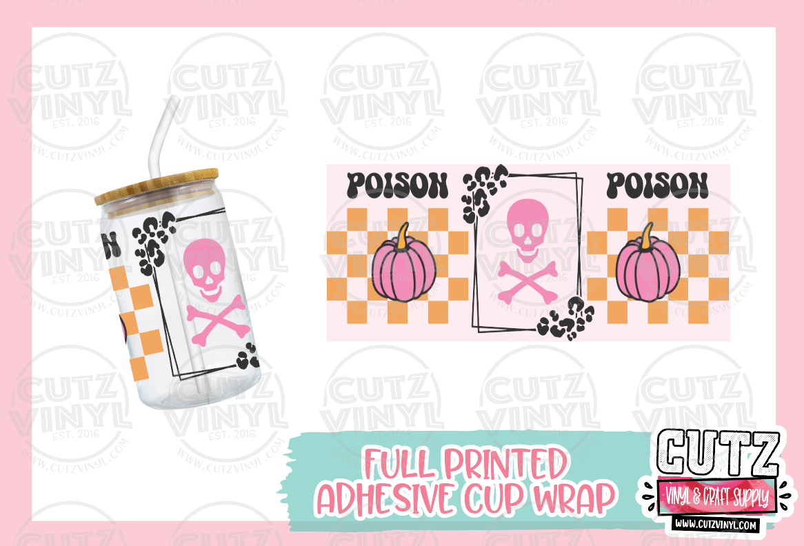 Poison Halloween Cup Wrap