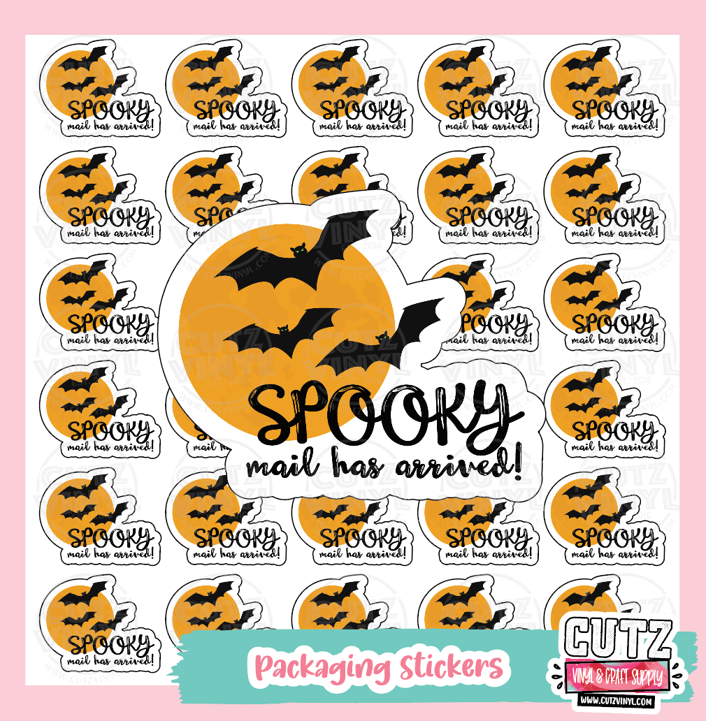 Spook Mail Bats Packaging Stickers
