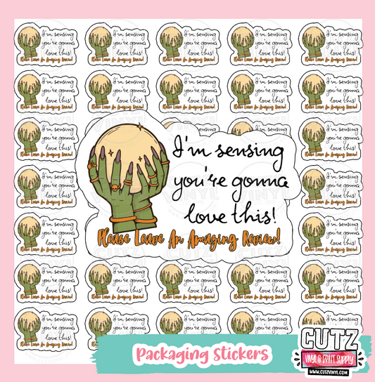 Sensing You're Gonna Love This Packaging Stickers