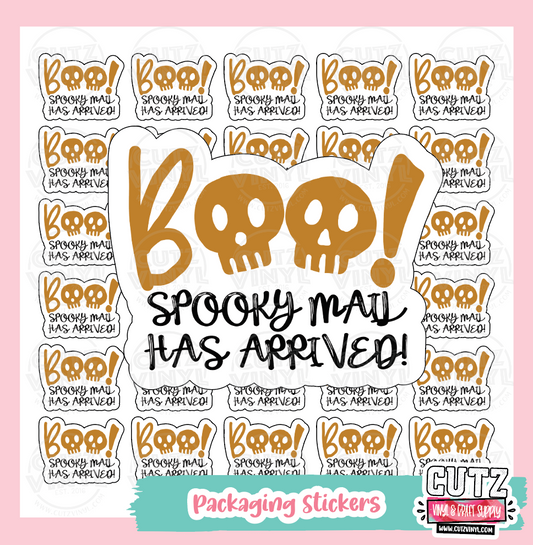 Boo Spooky Mail Packaging Stickers