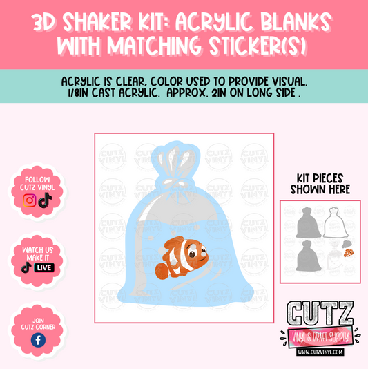 Shaker Badge Reel Kits – Cutz Vinyl and Craft Supplies