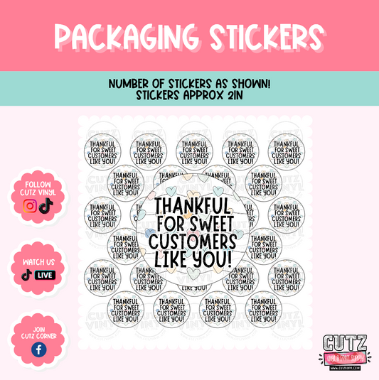 Sweet Customers - Packaging Stickers