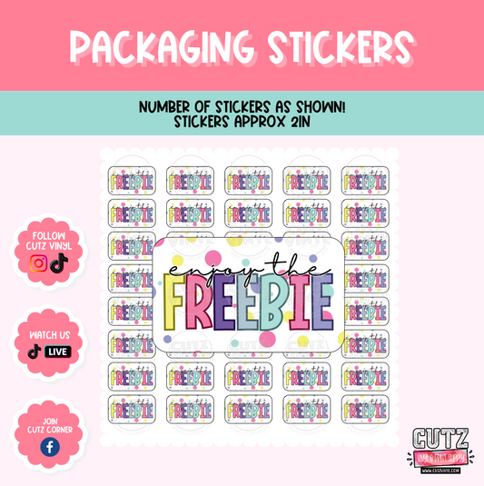 Enjoy the freebie - Packaging Stickers