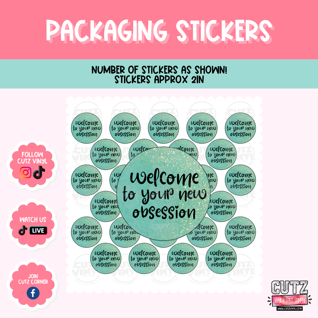 Your New Obsession  - Packaging Stickers