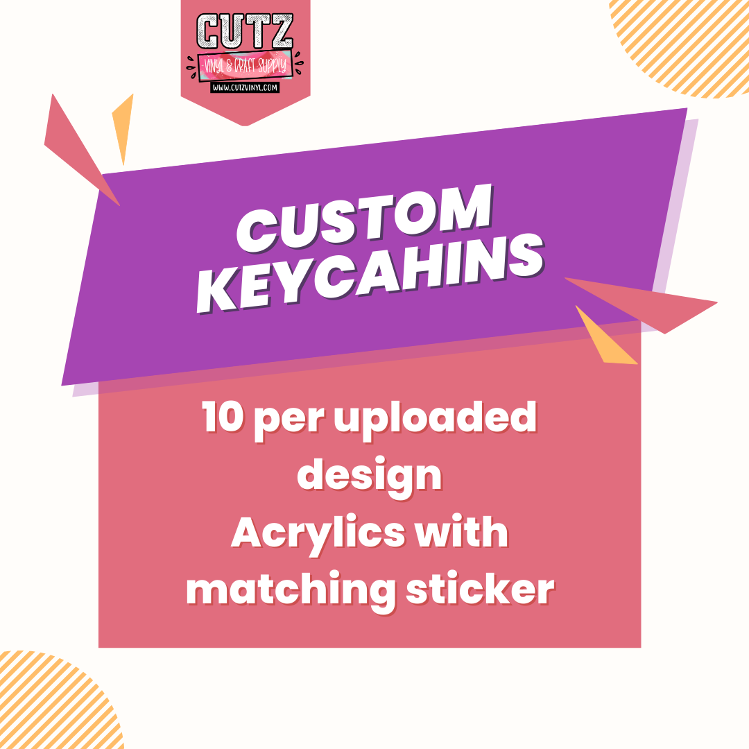 Custom Keychains 10pc