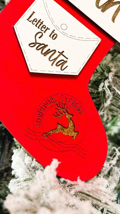 Custom Letter To Santa Holder Ornament