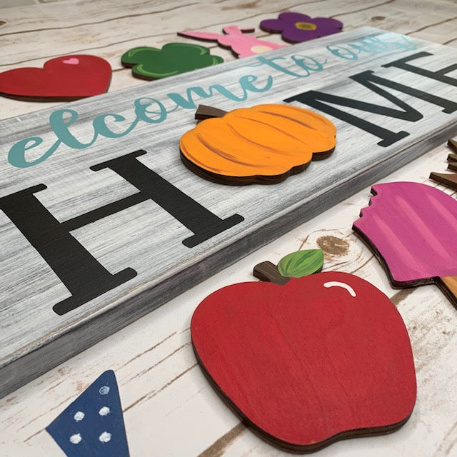 Interchangeable Home Sign Cutouts -12 pc 5-7 day processing!