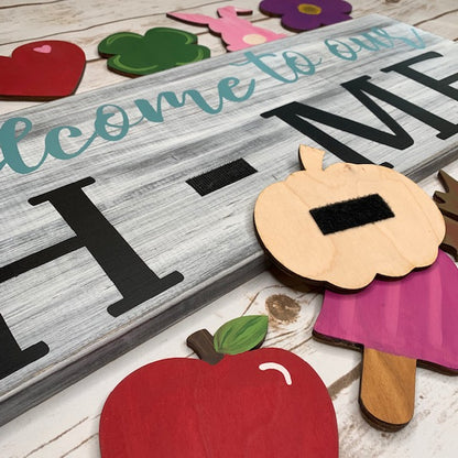 Interchangeable Home Sign Cutouts -12 pc 5-7 day processing!