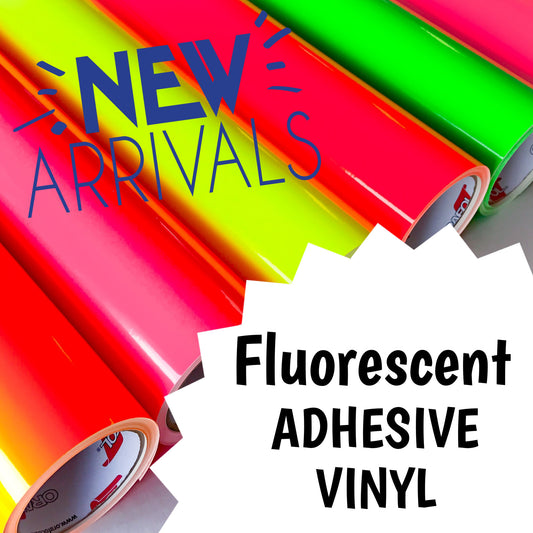 Fluorescent Adhesive Vinyl 12x12