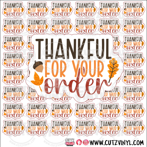 Thankful for your order