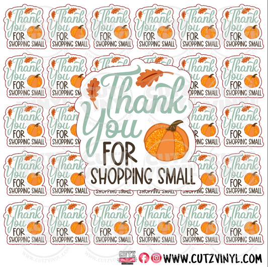 Thank you for shopping small fall