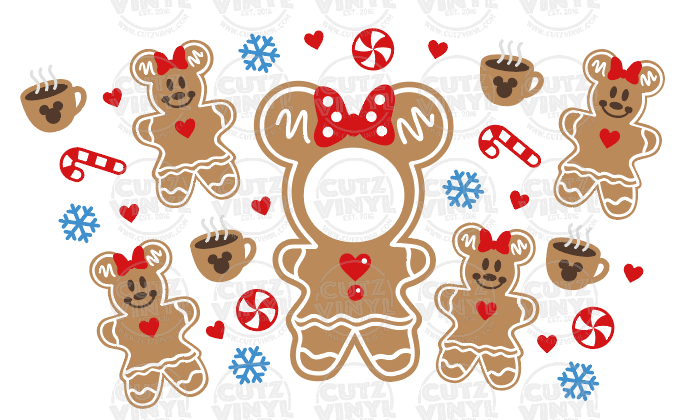 Gingerbread Girl Starbucks Cold Cup Wrap 24oz