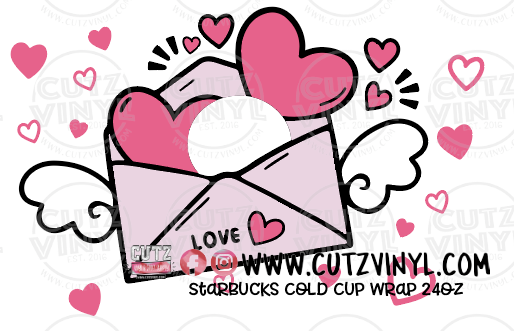 Love Letter Cold Cup Wrap 24oz