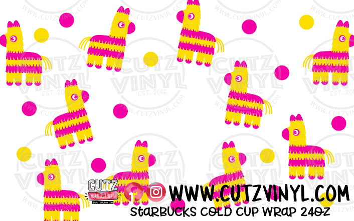 Piñata Starbucks Cold Cup Wrap 24oz