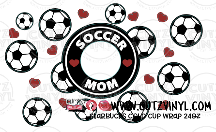 Soccer Mom Starbucks Cold Cup Wrap 24oz