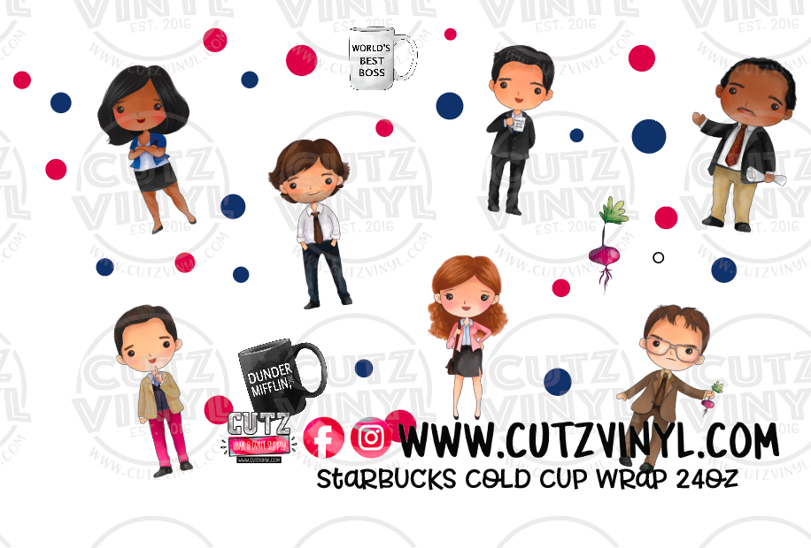 Office Starbucks Cold Cup Wrap 24oz
