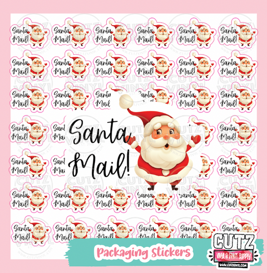 Santa Mail Packaging Sticker Pack