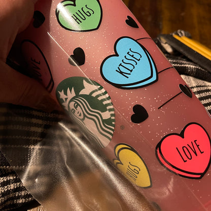 Convo Heart Cold Cup Wrap